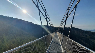 najdlhší visutý most na Dolnej Morave