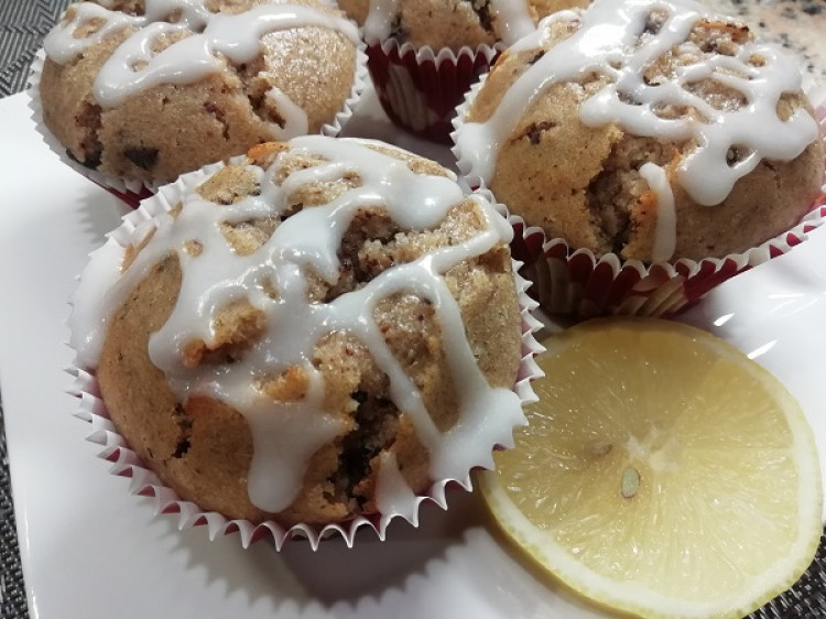 Svieže citrónové cupcakes s polevou, zdravší RECEPT
