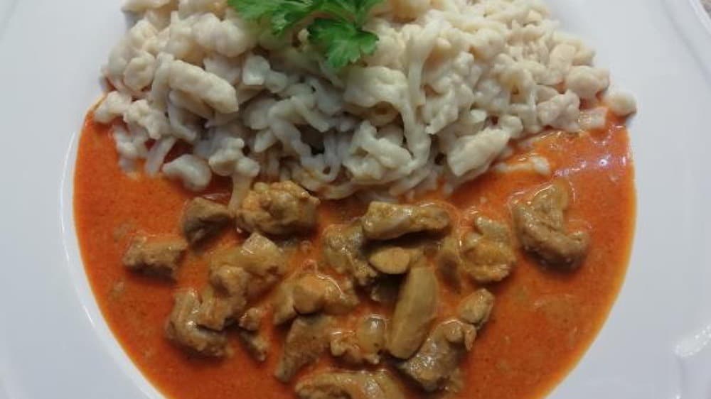 Fantastický kurací paprikáš s domácimi haluškami (fotorecept)