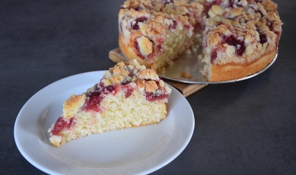 Výborný jahodový koláč s posýpkou, top recept