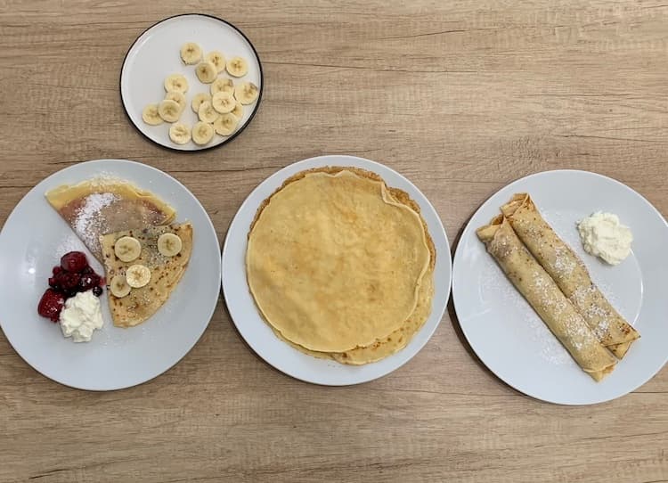 Najjemnejšie palacinky s ovocím, zmrzlinou či len s cukrom