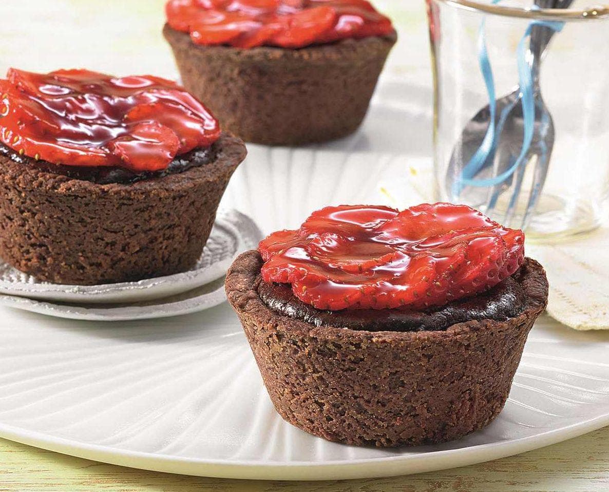 Lahodný čokoládový zákusok s jahodami, chutný RECEPT
