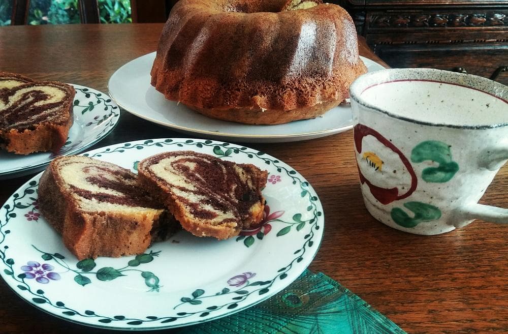 Jemná mramorová bábovka z masla. Osvedčený RECEPT