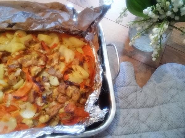 Pravá živánska z kuracieho mäsa z jedného pekáča RECEPT
