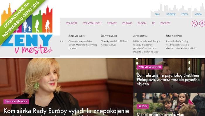 Prihláste sa na odber newslettera webu Ženy v meste