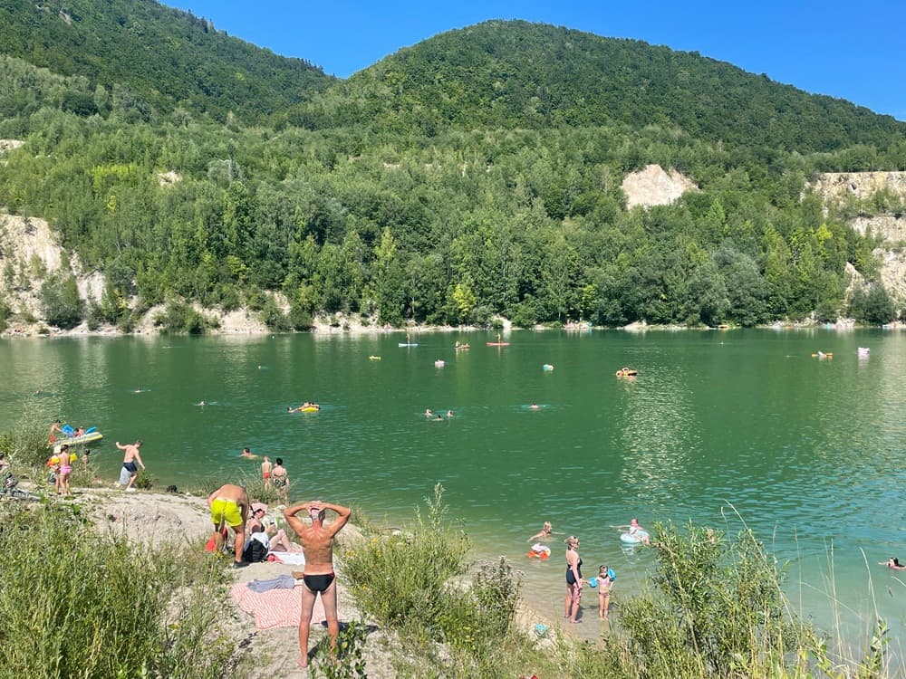Prírodné kúpaliská - Šútovské jazero. Foto - autorka