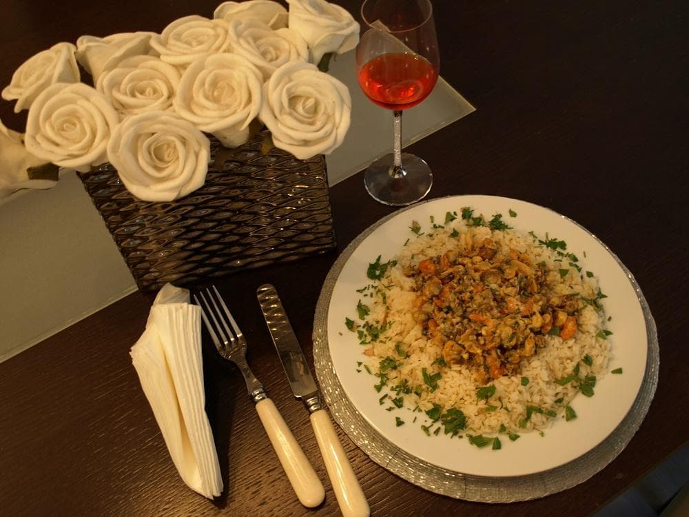 Výborné morské plody s ryžou, domáci RECEPT