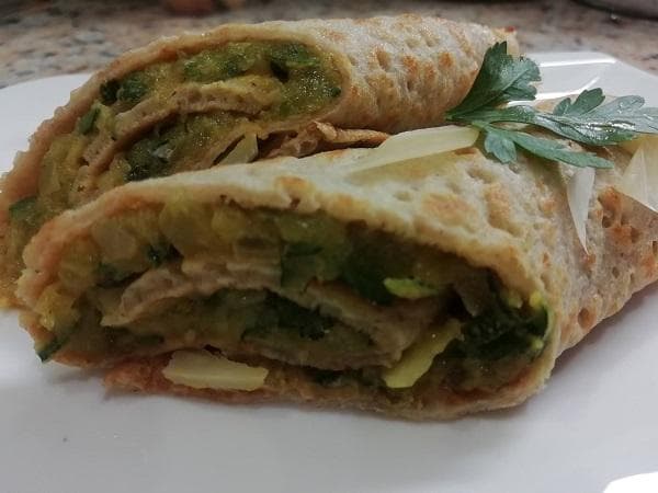 Cuketovo syrové palacinky na slano