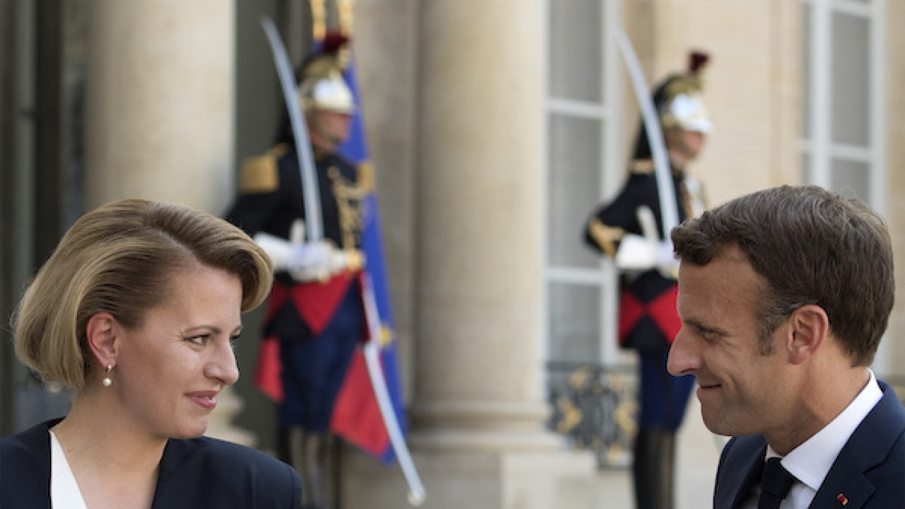 Zuzana Čaputová a Emmanuel Macron