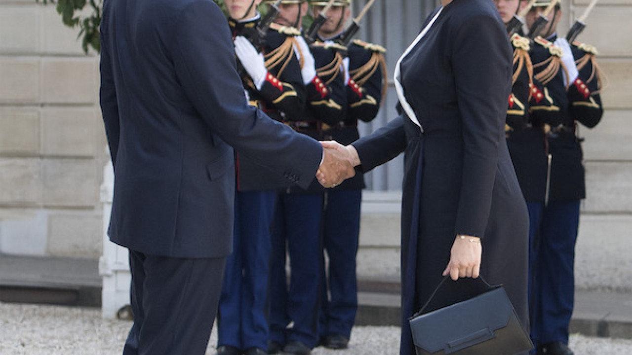 Zuzana Čaputová a Emmanuel Macron