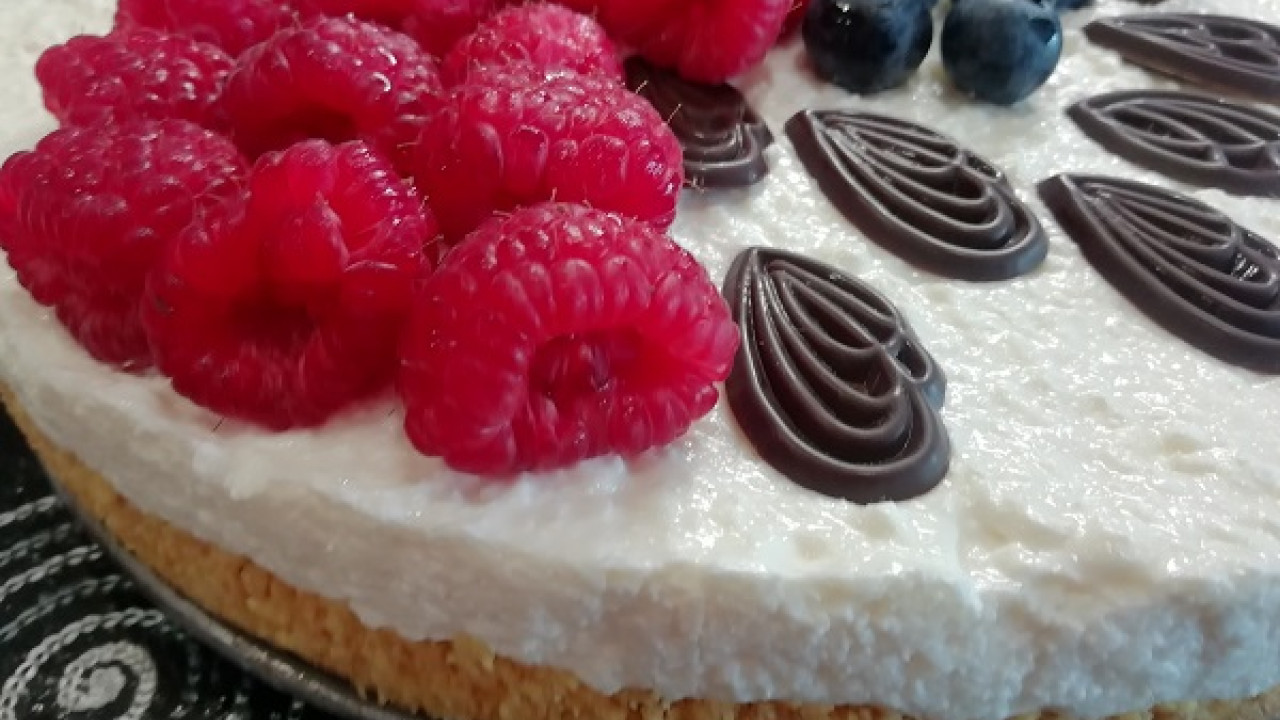 Nepečený tvarohový cheesecake