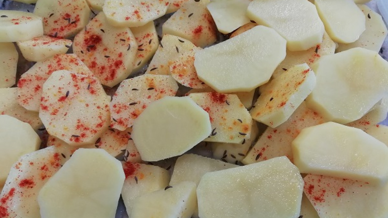 Zapekané zemiaky so špenátom