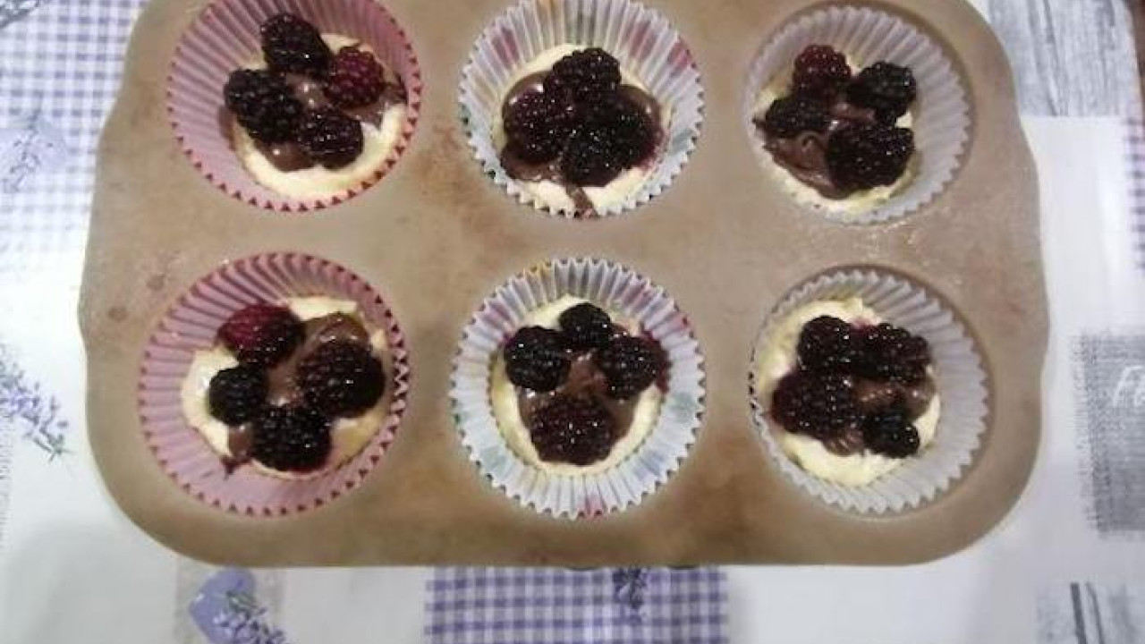 Cupcakes s jahodovým krémom