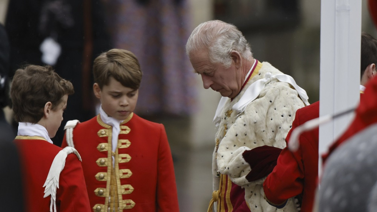 Deti William a a Kate na korunovácii Karola III.