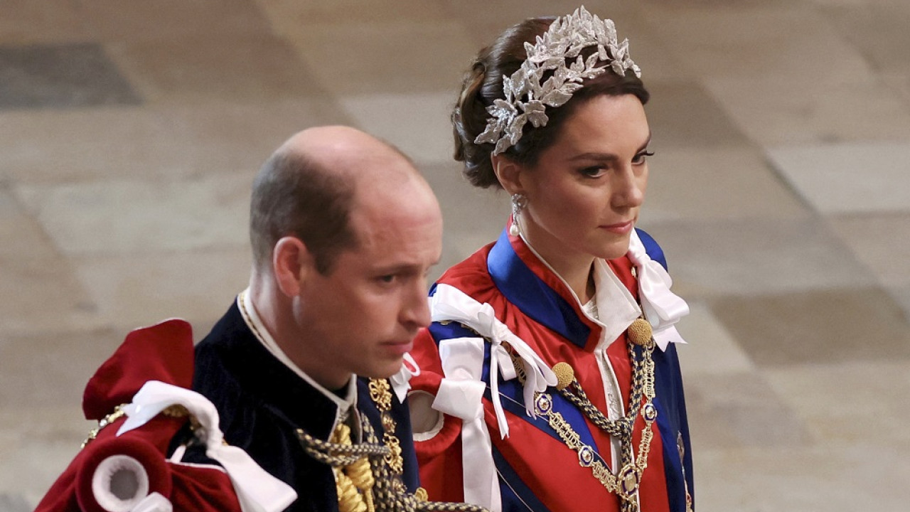 Deti William a a Kate na korunovácii Karola III.