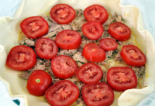 Tuniakovo-rajčinový quiche