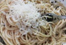 Špagety s medvedím cesnakom