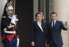 Zuzana Čaputová a Emmanuel Macron