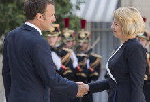 Zuzana Čaputová a Emmanuel Macron