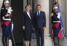 Zuzana Čaputová a Emmanuel Macron