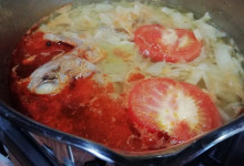 Kapustová polievka s mäsom