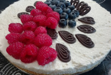 Nepečený tvarohový cheesecake