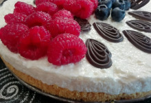 Nepečený tvarohový cheesecake