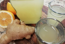Zázvorový likér s medom a citrónom