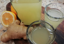 Zázvorový likér s medom a citrónom