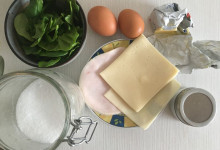 Špenátová omeleta