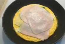 Špenátová omeleta
