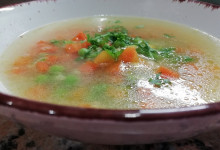 Zeleninová polievka s ovsenými vločkami