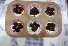 Cupcakes s jahodovým krémom