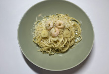 Aglio olio špagety s krevetami: Hlavná fotka 2