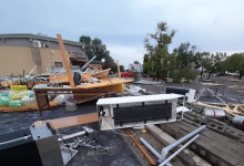 Škody po smršti na kúpalisku Podhájska
