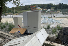 Škody po smršti na kúpalisku Podhájska