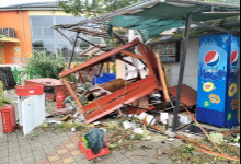 Škody po smršti na kúpalisku Podhájska