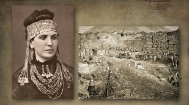 Heinrich Schliemann manželka Sofia
