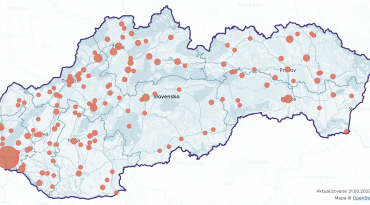 Koronavírus mapa Slovensko