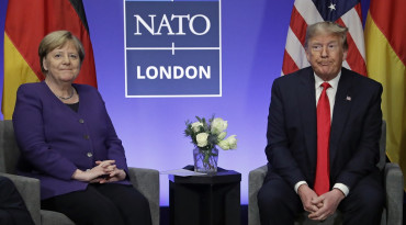 Merkelová, Trump