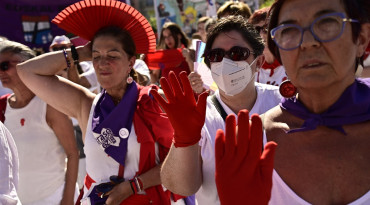 pamplona, znasilnenie, protest