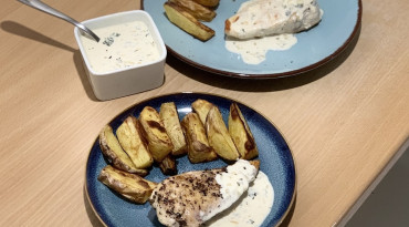 Kurací steak a nivová omáčka: Hlavná fotka
