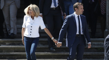 brigitte macron s manželom
