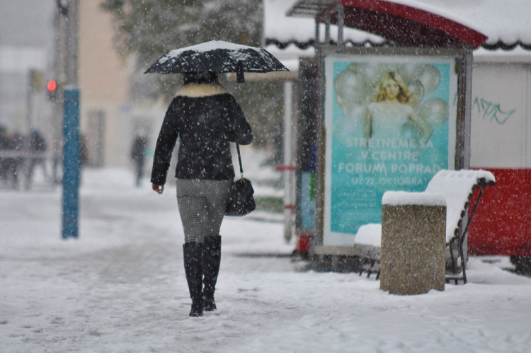 Slovensko zažilo prvý sneh