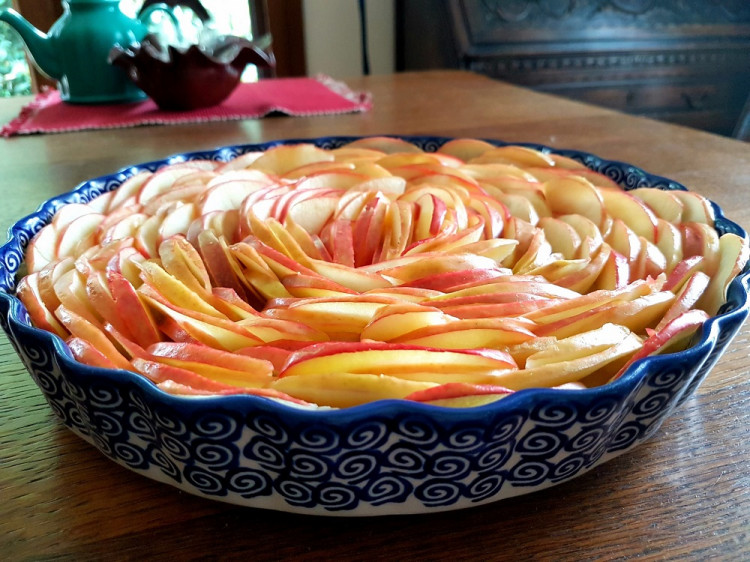 Jednoduchý krehký jablkový koláč, originálny RECEPT