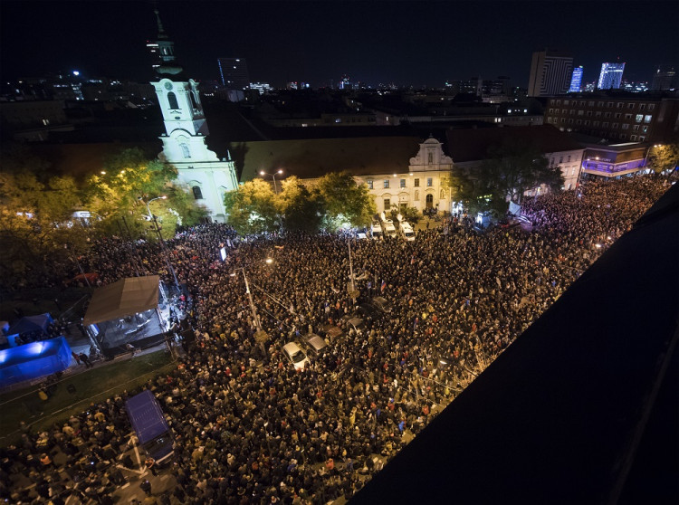 Na protest prišlo viac ľudí ako naposledy, Stanke poslal Danka a Fica do čerta