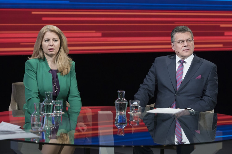 PRIESKUM Median SK pre RTVS: Čaputová by v druhom kole zvíťazila nad Šefčovičom o 20 percent