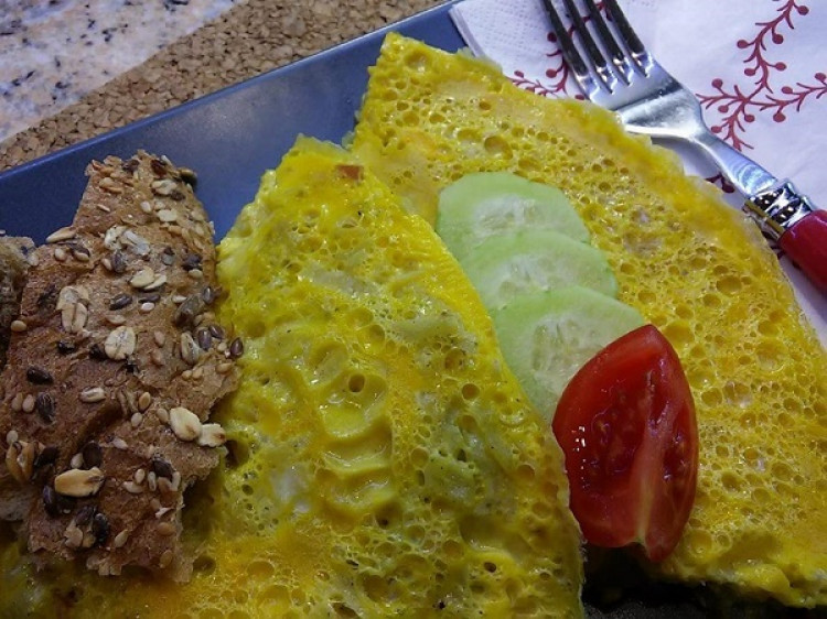 Vynikajúca patizónová omeleta, jednoduchý fit RECEPT