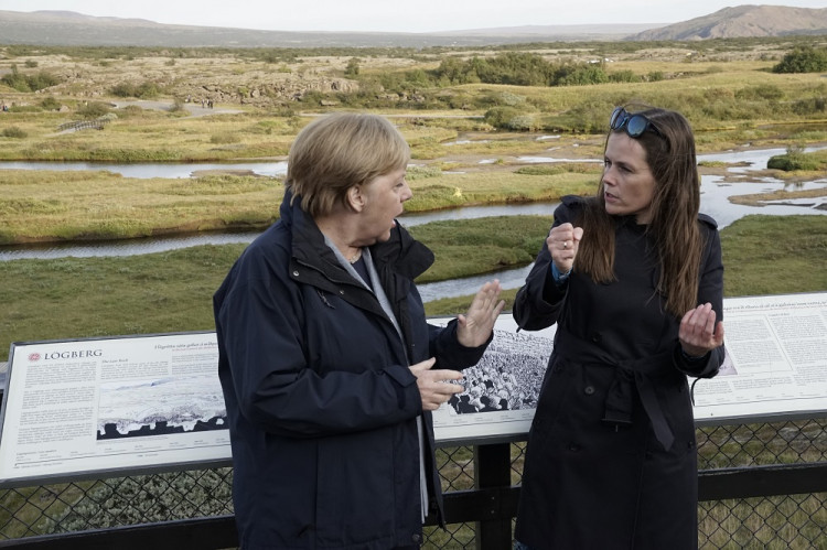 Merkelová sa s islandskou premiérkou bavila o klíme i rodovej rovnosti