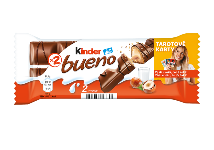 Posolstvo skvelej zábavy s Kinder Bueno Tarotové karty